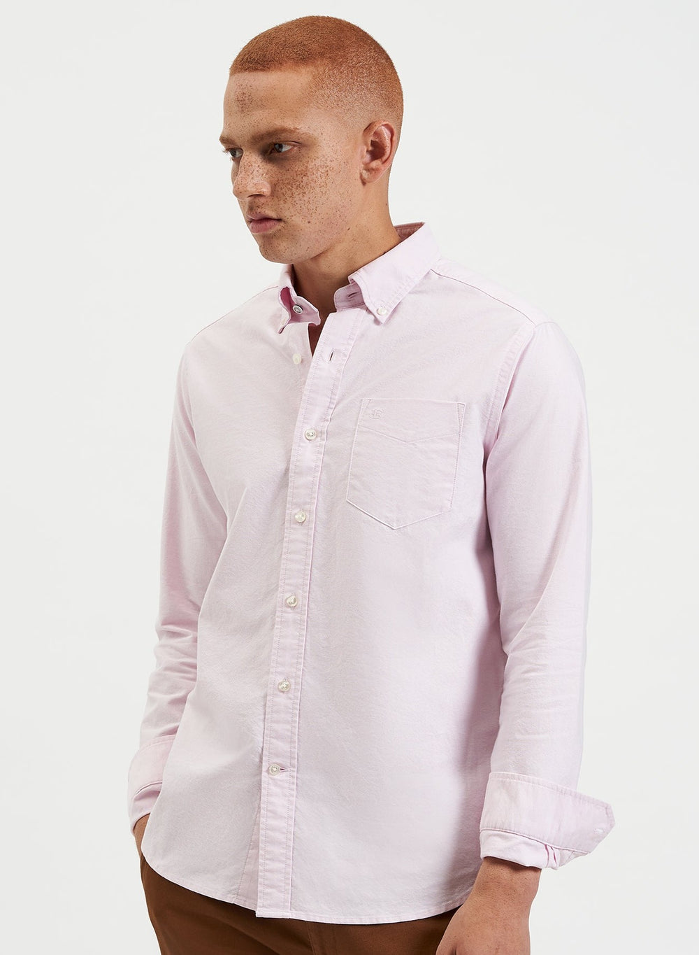 Chemises Ben Sherman Brighton Oxford Organic Rose | PUE-80404614